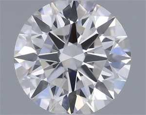 Picture of Natural Diamond 0.41 Carats, Round with Excellent Cut, E Color, IF Clarity and Certified by IGI