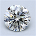 Natural Diamond 3.04 Carats, Round with Excellent Cut, I Color, SI1 Clarity and Certified by GIA