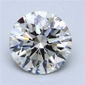 Picture of Natural Diamond 3.04 Carats, Round with Excellent Cut, I Color, SI1 Clarity and Certified by GIA