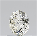 Natural Diamond 0.64 Carats, Round with Excellent Cut, K Color, VVS2 Clarity and Certified by IGI