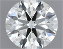 Natural Diamond 0.40 Carats, Round with Excellent Cut, I Color, VVS2 Clarity and Certified by IGI