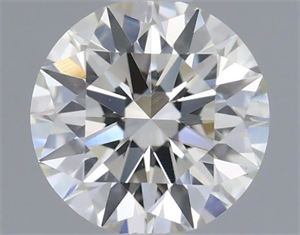 Picture of Natural Diamond 0.57 Carats, Round with Excellent Cut, J Color, VS1 Clarity and Certified by IGI