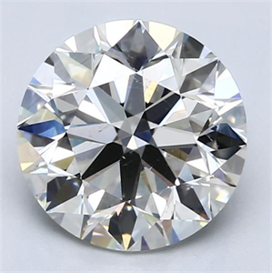 Picture of Natural Diamond 3.04 Carats, Round with Excellent Cut, I Color, SI1 Clarity and Certified by GIA