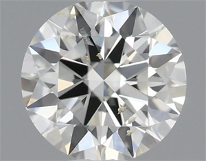 Picture of Natural Diamond 0.40 Carats, Round with Excellent Cut, I Color, SI1 Clarity and Certified by IGI