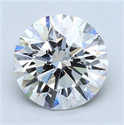 Natural Diamond 4.88 Carats, Round with Excellent Cut, E Color, VVS1 Clarity and Certified by GIA