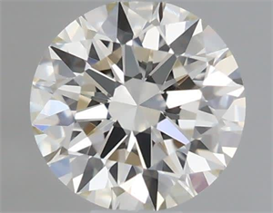 Picture of Natural Diamond 0.41 Carats, Round with Excellent Cut, K Color, VVS2 Clarity and Certified by GIA