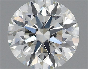 Picture of Natural Diamond 0.51 Carats, Round with Excellent Cut, H Color, VS2 Clarity and Certified by IGI