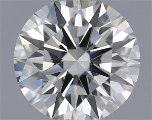 Picture of Natural Diamond 0.51 Carats, Round with Excellent Cut, H Color, VS2 Clarity and Certified by IGI