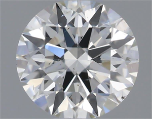 Picture of Natural Diamond 0.50 Carats, Round with Excellent Cut, H Color, SI1 Clarity and Certified by IGI