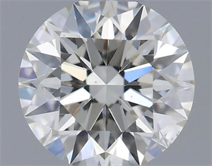 Picture of Natural Diamond 0.50 Carats, Round with Excellent Cut, H Color, SI1 Clarity and Certified by IGI