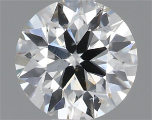 Picture of Natural Diamond 0.59 Carats, Round with Excellent Cut, H Color, SI1 Clarity and Certified by IGI