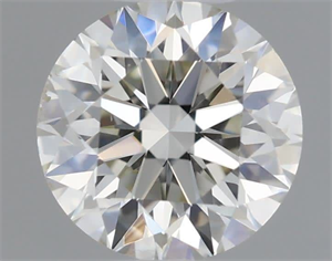 Picture of Natural Diamond 0.51 Carats, Round with Excellent Cut, J Color, VS2 Clarity and Certified by IGI