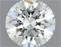 Natural Diamond 0.53 Carats, Round with Excellent Cut, J Color, SI2 Clarity and Certified by IGI