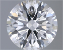 Natural Diamond 0.45 Carats, Round with Excellent Cut, F Color, SI2 Clarity and Certified by GIA