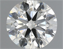 Natural Diamond 0.51 Carats, Round with Excellent Cut, J Color, VS2 Clarity and Certified by IGI