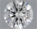 Natural Diamond 0.40 Carats, Round with Excellent Cut, H Color, VVS2 Clarity and Certified by IGI