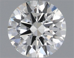 Picture of Natural Diamond 0.40 Carats, Round with Excellent Cut, H Color, VVS2 Clarity and Certified by IGI