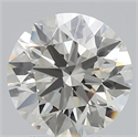 Natural Diamond 2.19 Carats, Round with Excellent Cut, K Color, IF Clarity and Certified by GIA