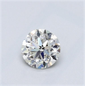 Natural Diamond 0.51 Carats, Round with Good Cut, I Color, VVS1 Clarity and Certified by GIA