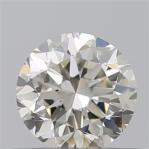 Picture of Natural Diamond 0.40 Carats, Round with Good Cut, K Color, IF Clarity and Certified by GIA