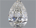 Natural Diamond 0.71 Carats, Pear with  Cut, H Color, VVS1 Clarity and Certified by IGI