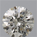 Natural Diamond 0.58 Carats, Round with Excellent Cut, K Color, VS2 Clarity and Certified by GIA