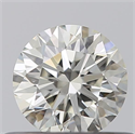 Natural Diamond 0.42 Carats, Round with Excellent Cut, K Color, IF Clarity and Certified by GIA