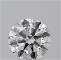 Natural Diamond 2.50 Carats, Round with Excellent Cut, F Color, SI1 Clarity and Certified by GIA