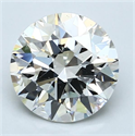 Natural Diamond 2.52 Carats, Round with Excellent Cut, H Color, VS2 Clarity and Certified by GIA