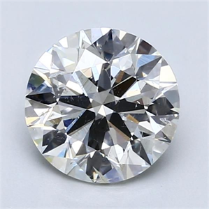 Picture of Natural Diamond 2.03 Carats, Round with Excellent Cut, I Color, SI2 Clarity and Certified by GIA