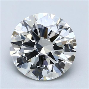 Picture of Natural Diamond 2.01 Carats, Round with Excellent Cut, G Color, SI1 Clarity and Certified by GIA