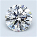 Natural Diamond 1.50 Carats, Round with Excellent Cut, D Color, SI1 Clarity and Certified by GIA