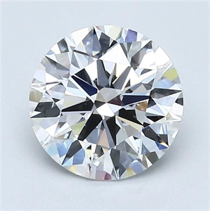 Picture of Natural Diamond 1.50 Carats, Round with Excellent Cut, D Color, SI1 Clarity and Certified by GIA