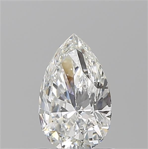 Picture of Natural Diamond 0.74 Carats, Pear with  Cut, G Color, IF Clarity and Certified by GIA