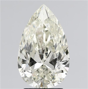 Picture of Natural Diamond 2.20 Carats, Pear with  Cut, K Color, SI2 Clarity and Certified by IGI