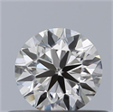 Natural Diamond 0.40 Carats, Round with Very Good Cut, H Color, VVS1 Clarity and Certified by GIA