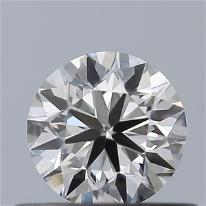 Picture of Natural Diamond 0.40 Carats, Round with Very Good Cut, H Color, VVS1 Clarity and Certified by GIA