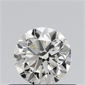 Natural Diamond 0.51 Carats, Round with Good Cut, J Color, VS1 Clarity and Certified by GIA