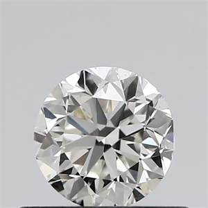 Picture of Natural Diamond 0.51 Carats, Round with Good Cut, J Color, VS1 Clarity and Certified by GIA