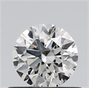 Natural Diamond 0.50 Carats, Round with Excellent Cut, G Color, I1 Clarity and Certified by GIA