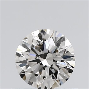 Picture of Natural Diamond 0.58 Carats, Round with Excellent Cut, K Color, VVS1 Clarity and Certified by GIA