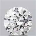 Natural Diamond 2.00 Carats, Round with Excellent Cut, D Color, I1 Clarity and Certified by GIA