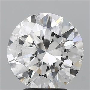 Picture of Natural Diamond 3.52 Carats, Round with Excellent Cut, E Color, SI2 Clarity and Certified by GIA