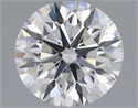 Natural Diamond 0.41 Carats, Round with Excellent Cut, H Color, VVS2 Clarity and Certified by GIA