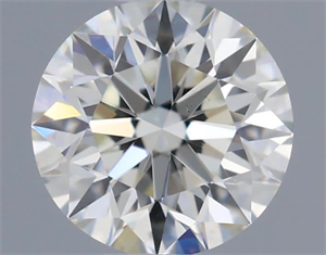 Picture of Natural Diamond 0.41 Carats, Round with Excellent Cut, I Color, VS1 Clarity and Certified by IGI