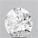 Natural Diamond 3.50 Carats, Round with Excellent Cut, F Color, I1 Clarity and Certified by GIA