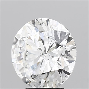 Picture of Natural Diamond 3.50 Carats, Round with Excellent Cut, F Color, I1 Clarity and Certified by GIA