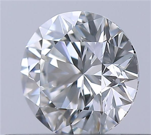 Picture of Natural Diamond 0.40 Carats, Round with Excellent Cut, E Color, VS2 Clarity and Certified by IGI