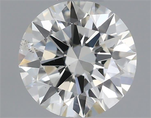 Picture of Natural Diamond 0.46 Carats, Round with Excellent Cut, H Color, SI1 Clarity and Certified by IGI