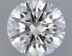 Picture of Natural Diamond 0.42 Carats, Round with Excellent Cut, H Color, SI1 Clarity and Certified by IGI